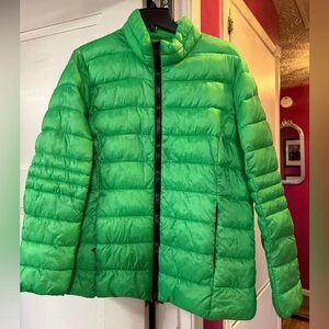 32 Degrees Vibrant Lime Puffer Jacket NEW!